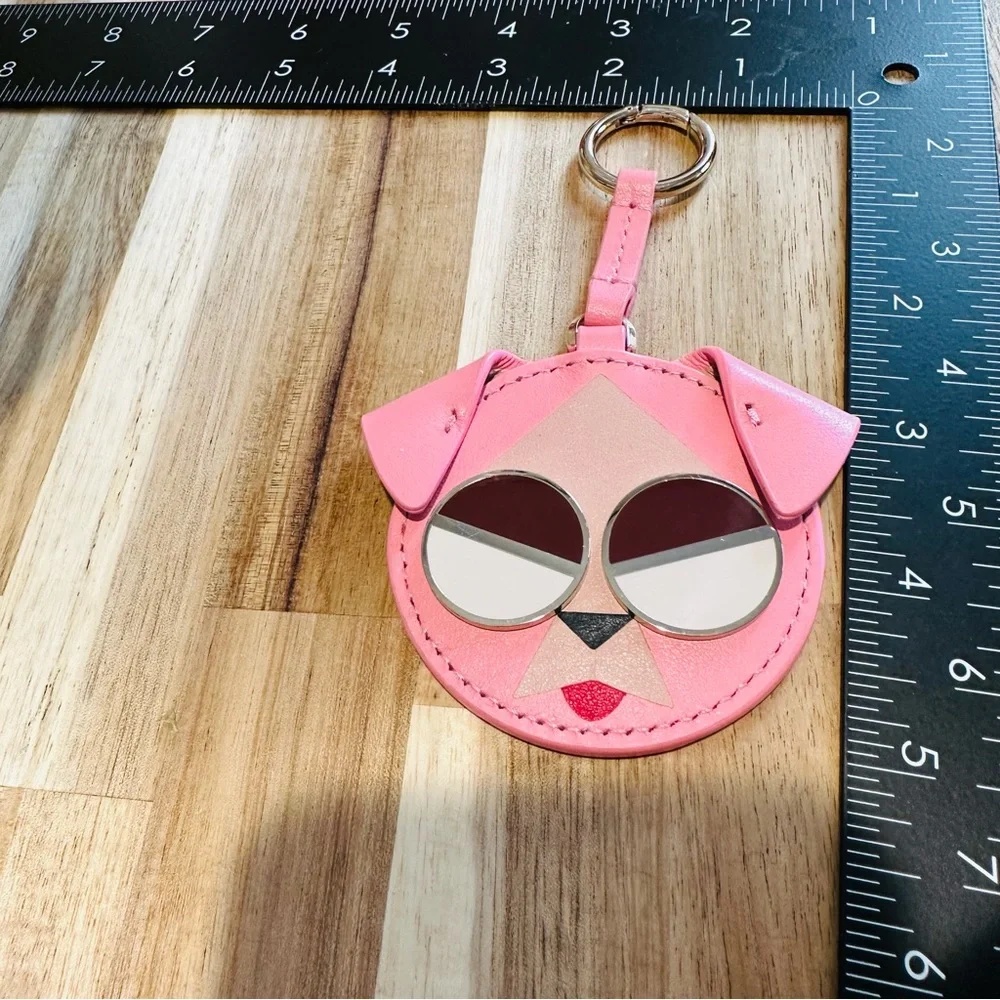 kate spade - spademals mod dog dangle keychain in roccopink - Picture 7 of 9